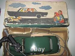Rare! Vintage Zim Russian Ussr Tin Toy Car Contrôleur À Distance Mécanique