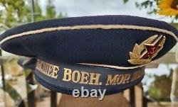 Rare casquette de marin soviétique de l'URSS vintage 1973