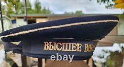 Rare casquette de marin soviétique de l'URSS vintage 1973
