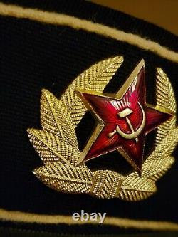 Rare casquette de marin soviétique de l'URSS vintage 1973