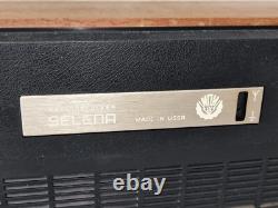 Récepteur de radio à transistor vintage soviétique russe URSS Selena B-216 LW FM UHF