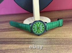 Regarder Raketa 24h Automatique Poignet Cadran Vert Polaire Homme Russe Soviétique URSS Rare