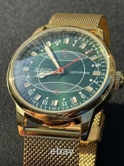 Regardez Rakets 24h Montre Automatique Poignet Polar Hommes Cadran Vert Russe Sangle Soviétique URSS