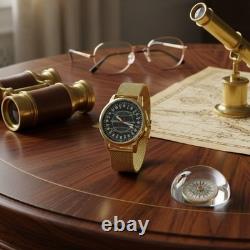Regardez Rakets 24h Montre Automatique Poignet Polar Hommes Cadran Vert Russe Sangle Soviétique URSS