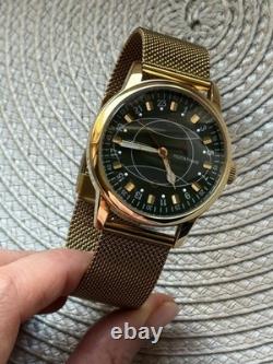 Regardez Rakets 24h Montre Automatique Poignet Polar Hommes Cadran Vert Russe Sangle Soviétique URSS