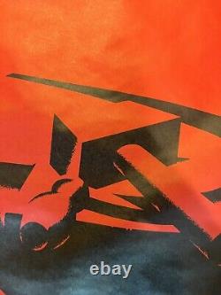 Révolution russe de 1917 Affiche d'art soviétique vintage de Lénine Constructivisme URSS 1987
