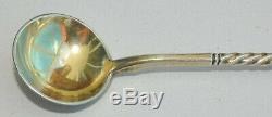 Russe Argent Soviétique Émail Niello Gilded Cuillère Goblet Calice Kovsh Bowl Egg