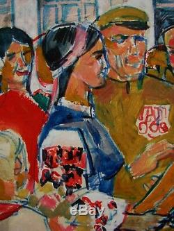 Russe Réalisme Peinture Soviétique Ukrainien Vacances Rural Kolkhoziens Genre