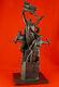 Russe Revolutionnaires Sculpture Statue En Bronze Rouge Propagande Soviétique Buste Rare