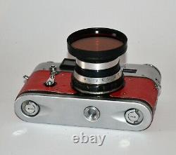 Russe Urss Fed 4 Red Corde Caméra + Industrier-61 Objectif, Full Set, Réparation (6)