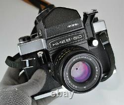 Russe Urss Kiev-60 Ttl Caméra De Format Moyen + MC Volna-3 Lentille, F2.8/80mm (2)