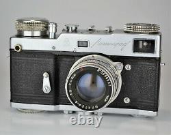 Russe Urss Leningrad Rangefinder Camera + Jupiter-8 Lentille, F2/50mm (3)