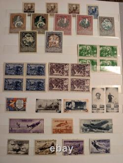 Russie URSS Ukraine Pays baltes + Collection de timbres des républiques 1200+ surcharges neuves