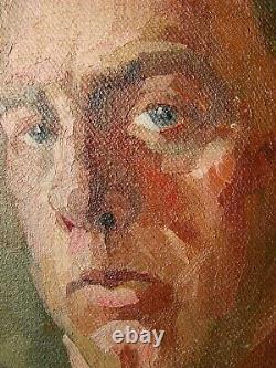 Russie Ukraine Soviétique Huile Peinture Réalisme Impressionnisme Homme Portrait Homme