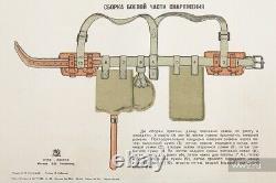 Sac à dos de type précoce de la Seconde Guerre mondiale pour équipement d'assaut sur le terrain Armée rouge Russie URSS