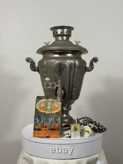 Samovar électrique soviétique de 1975, urne à thé russe 16 URSS avec cordon et livret vintage