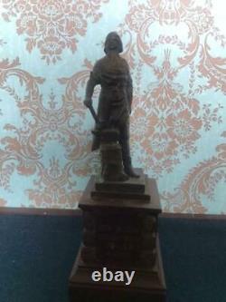 Sculpture Soviétique Russe Bronze Figurine Statue Peter Le Grand Tsar Urss
