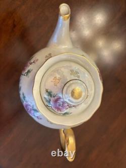 Service à thé vintage en porcelaine russe pour 6 personnes URSS soviétique