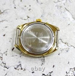 Slava à la montre-bracelet russe plaquée or de l'URSS, montre soviétique fonctionnelle et révisée 5929.