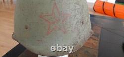 Soviet Russe M40 Original Ww2 Casque Date 1941