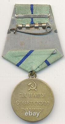 Soviet Russe Urss Médaille Du Parti 2ème Classe Sans La Frontière Relevée Avec Document