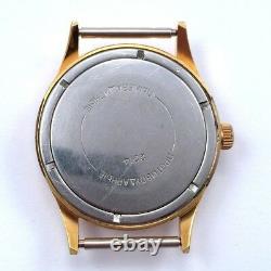 Soviet Russe Vostok Windup Montre Gold Plated Cas, Urss, Vgc Us Seller #865