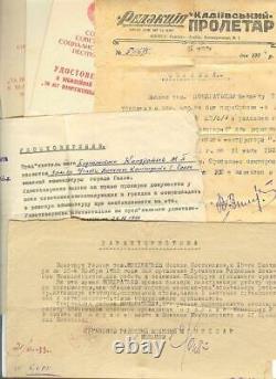 Soviet Russie Urss Documenté Groupe Avec Rare Étoile Rouge 3 Rivets