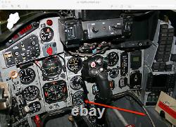Soviétique Russe Mig Horloge Achs-1m Cockpit Military Aircraft Man Cave Desktop