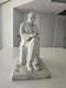 Statue En Porcelaine Vintage Biscuit Soviétique Russe Urss De Vladimir I. Lenine 35 Cms
