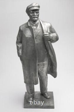 Statue figurine russe soviétique de collection de Lénine, propagande communiste URSS vintage, 37cm.
