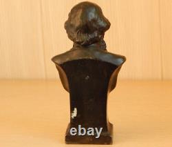 Statuette soviétique vintage du grand écrivain russe Léon Tolstoï sculpture URSS