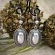 Superbes Boucles D'oreilles En Argent 925 Soviétiques Vintage Pour Femmes, Urss
