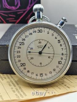 TRÈS RARE Chronomètre 2Mchz Slava URSS Russe Soviétique 15 rubis. Fabriqué en URSS 1956