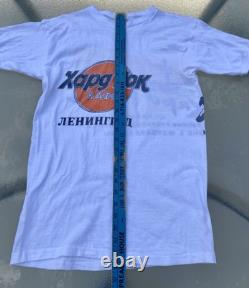 T-shirt de concert de rock vintage URSS Leningrad groupe de hard rock soviétique M