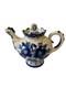 Th&eacute;i&egrave;re En Porcelaine Peinte &agrave; La Main Gzhel Vintage Sovi&eacute;tique/russe 11,5 H X 11,5 L Urss