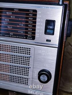 URSS soviétique russe VINTAGE récepteur radio transistor Selena B-216 GO FM UHF
