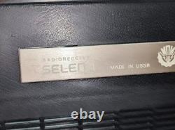 URSS soviétique russe VINTAGE récepteur radio transistor Selena B-216 GO FM UHF