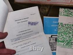 URSS soviétique russe VINTAGE récepteur radio transistor Selena B-216 GO FM UHF