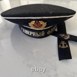 USSR Marine soviétique Casquette navale marin russe de la Marine militaire
