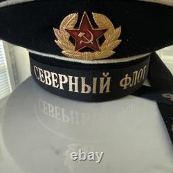 USSR Marine soviétique Casquette navale marin russe de la Marine militaire