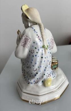 USSR Soviétique Russe LZFI 1960 RARE Boîte en Porcelaine Malachite Vintage 8