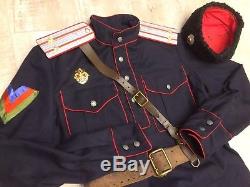 Uniforme Soviétique Russe. Tunique, Pantalon, Chapeau. Cosaque