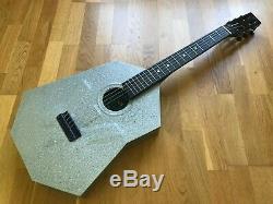 Urss 70 Rare Corps Métal Aluminium Acier Soviétique Russe Vintage Guitare Acoustique