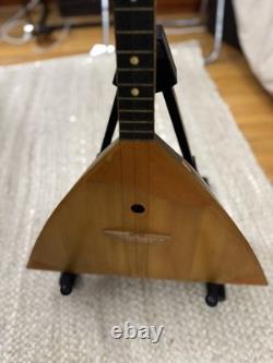 VTG Balalaïka Russe Instrument de Musique à Trois Cordes Époque Soviétique Fabriqué en URSS