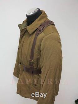 Veste D'uniforme D'hiver Originale De L'armée Rouge Russe Soviétique + Ceinture + Bretelles