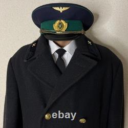 Veste, chemise et casquette d’uniforme vintage de chef de train soviétique, chemin de fer, URSS, russe