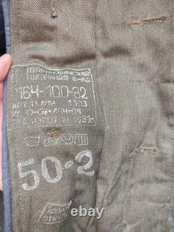 Veste d'hiver d'officier russe de l'URSS uniforme de guerre en Afghanistan armée soviétique AFGHANKA