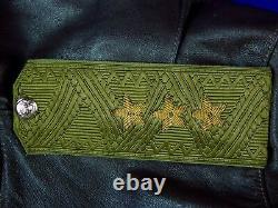 Veste en cuir d'aviation militaire soviétique russe vintage de l'URSS