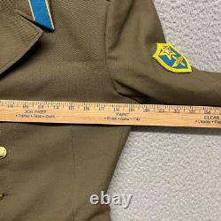 Veste militaire vintage de l'armée soviétique de l'Union soviétique pour hommes 38 vert