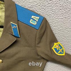 Veste militaire vintage de l'armée soviétique de l'Union soviétique pour hommes taille 38, manteau vert
